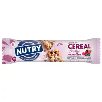 BARRA DE CEREAL NUTRY FRUTAS VERMELHAS 22 GR UNITARIO