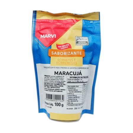 PO P/ SORVETE MARVI MARACUJA 100 GR