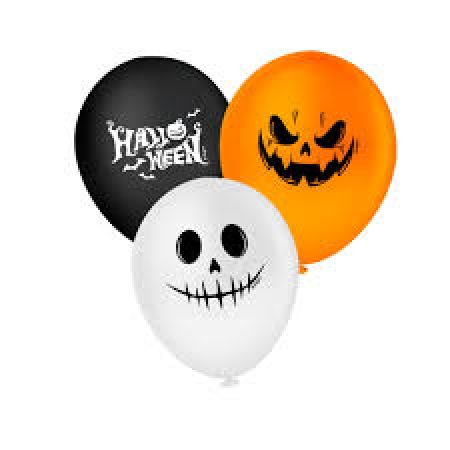 HALLOWEEN BALOES REGINA HALLOWEEN 12'' UNITARIO