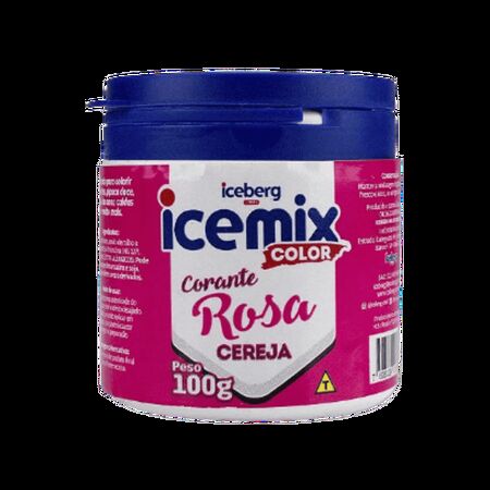CORANTE EM PO ICEBERG ICEMIX 100 GR ROSA CEREJA