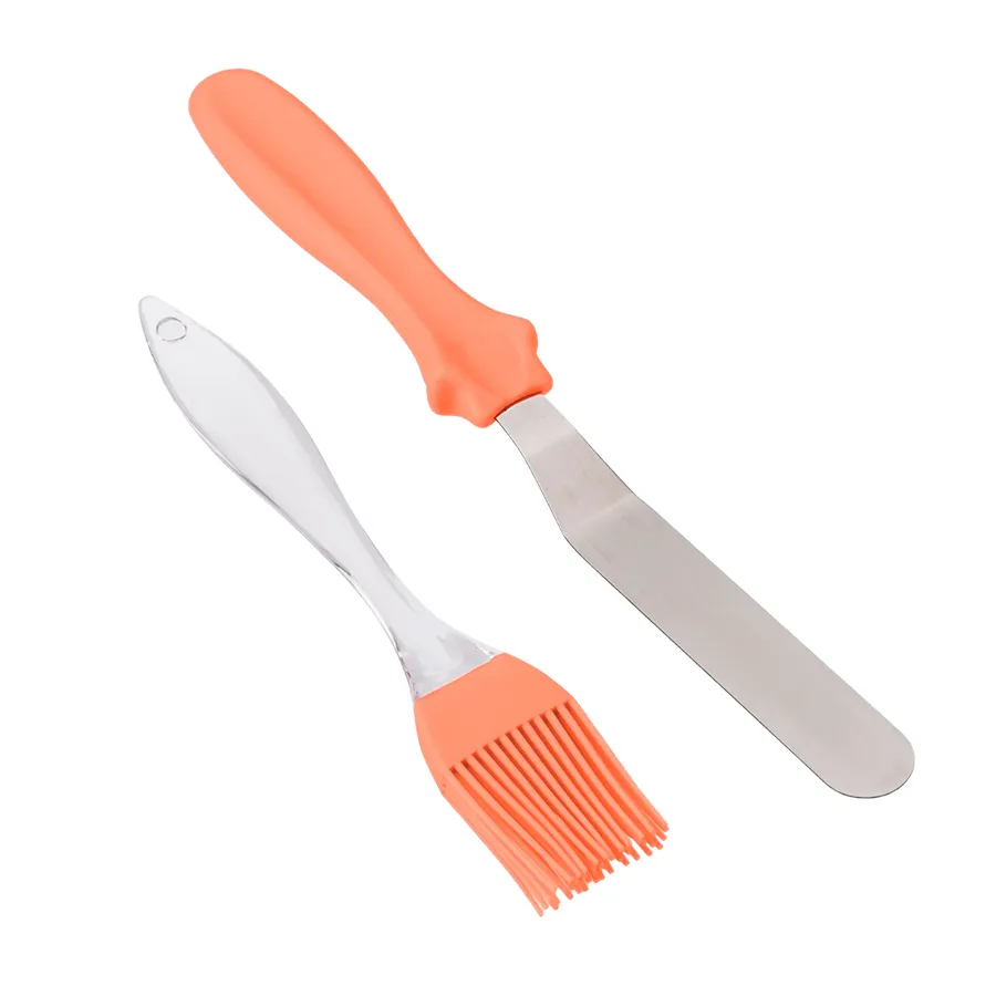 KIT CONFEITEIRO SILICONE SILVER ESPATULA E PINCEL