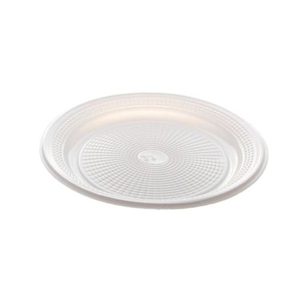 PRATO DESCARTAVEL TRIK TRIK 25 CM BIO BRANCO RASO C/10 UN
