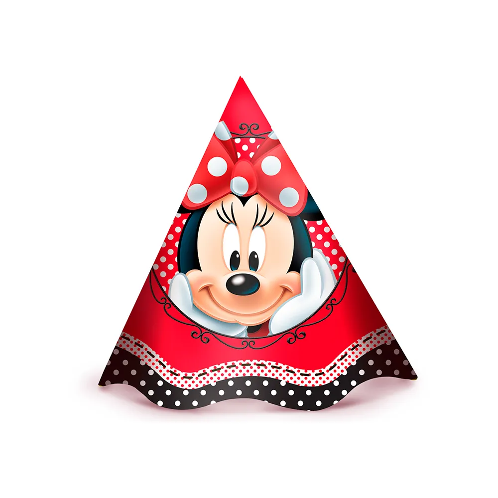 CHAPEU ANIV REGINA MINNIE MOUSE C/12 UN