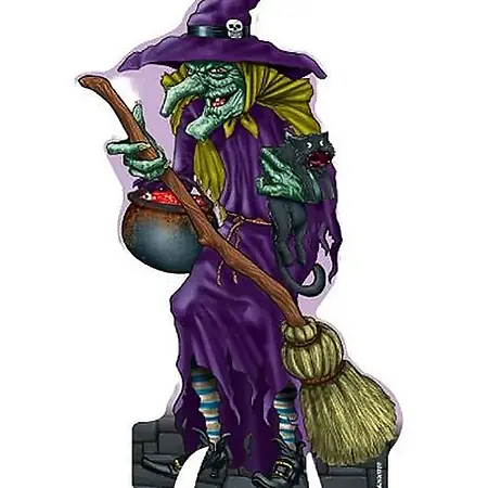 HALLOWEEN TOTEM DE MESA KAIXOTE BRUXA MOD.02 C/01 UN