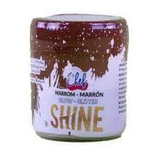 PO BRILHANTE P/ DECORACAO ICEBERG SHINE GLITTER MARROM 5 GR