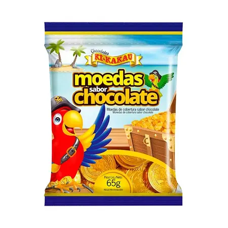 MOEDA DE CHOCOLATE KIKAKAU 65 GR