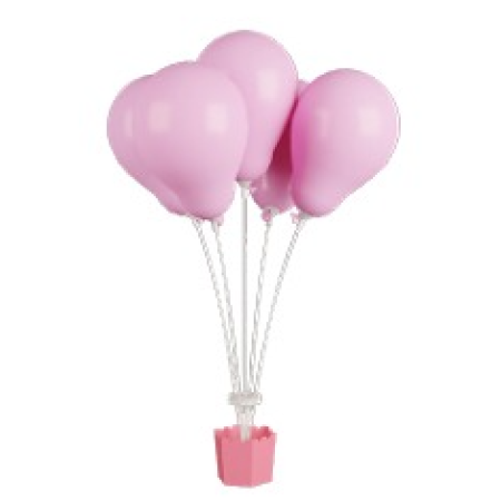 CACHEPOT GRINTOY 05 HASTES ROSA BEBE