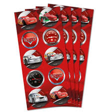 ADESIVO REGINA CARS GDE REDONDO C/3 CTS