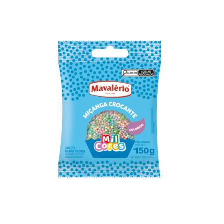 CONFEITO MICANGA COLORIDA MAVALERIO 150 GR N0 BABY
