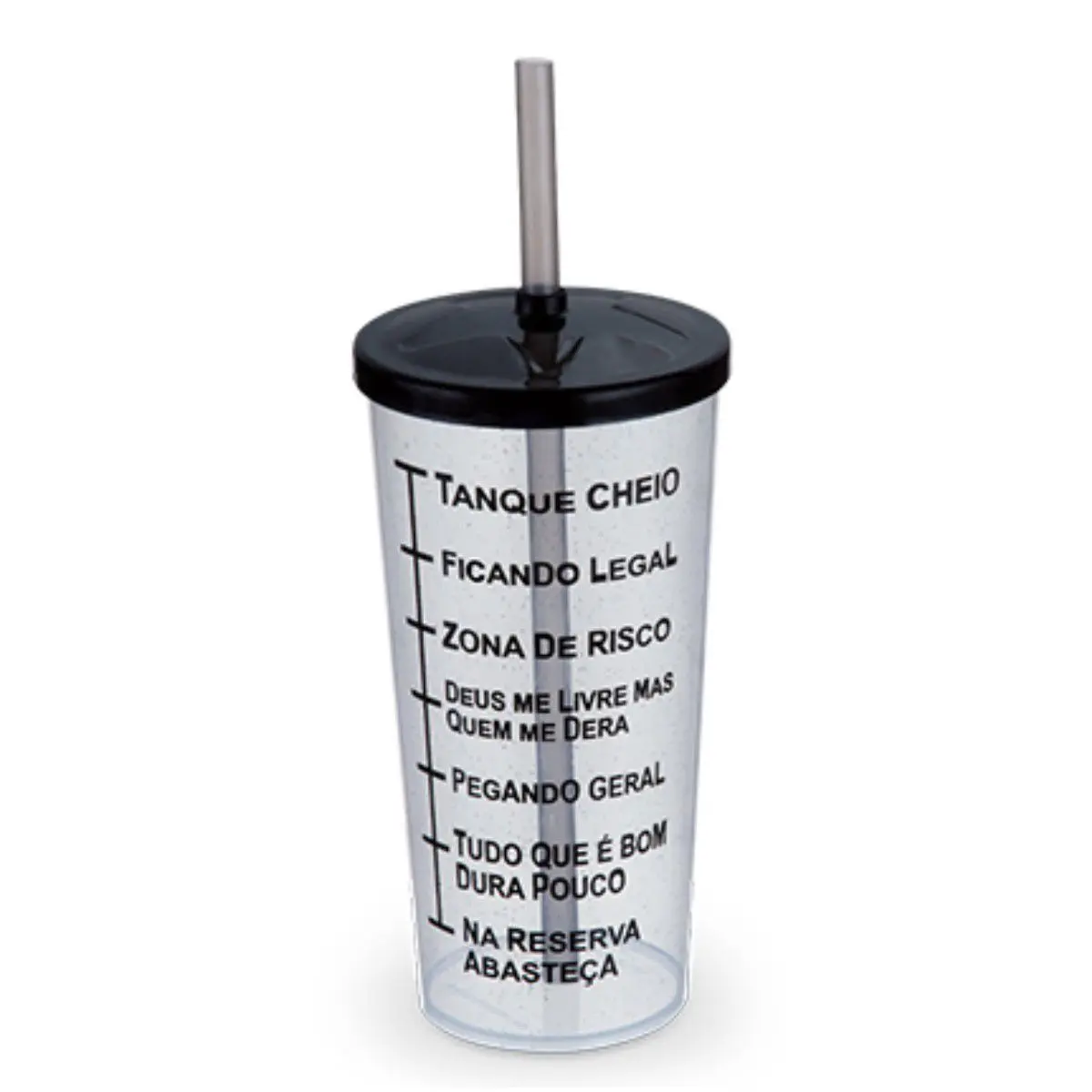 COPO PLAST. INJETEMP C/ CANUDO 600 ML CITRICO GRADUADO