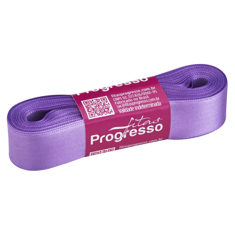 FITA PROGRESSO CETIM 22 MM X 10 MT COR 356 LILAS LAVANDA