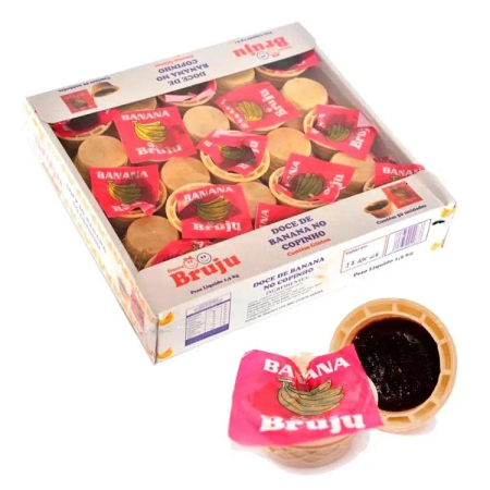 DOCE DE BANANA BRUJU COPINHO C/40 UN CAIXA S/ EMB