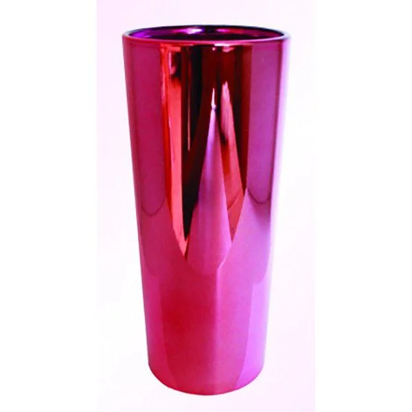 COPO ACRILICO DURVALINA 350 ML LONG DRINK METALIZADO ROSA