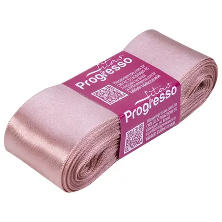 FITA PROGRESSO CETIM 38 MM X 10 MT COR 1143 ROSA VELHO