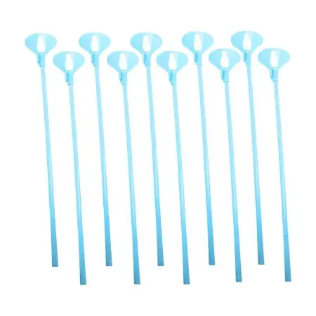 SUPORTE P/ BEXIGA LOURENSSON 30 CM PEQ C/10 UN AZUL CLARO