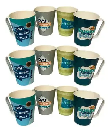CANECA PLAST. KOZI DIA DOS PAIS 430 ML