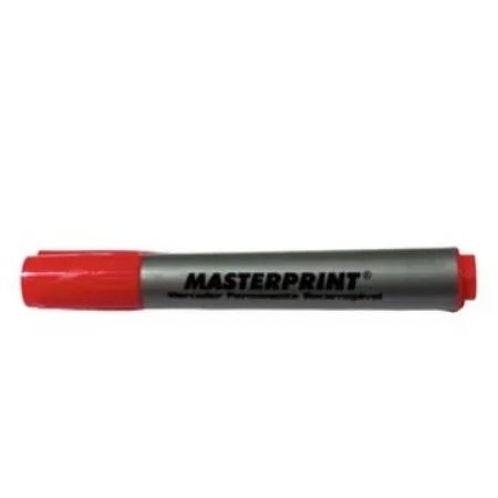 CANETA PINCEL MASTERPRINT PERMANENTE VERMELHO RECARREGAVEL UNITARIO
