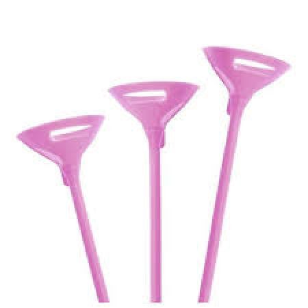 SUPORTE P/ BEXIGA LOURENSSON 30 CM PEQ C/10 UN ROSA