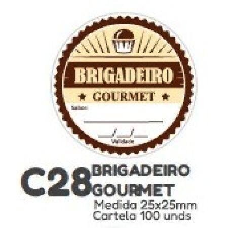 ETIQUETA P/ BOMBOM HIPER EMB. BRIGADEIRO GOURMET C28