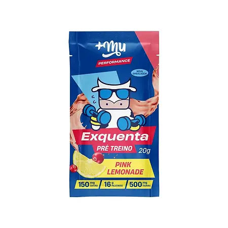 PRE TREINO MAIS MU EXQUENTA PIMK LIMONADE 20 GR