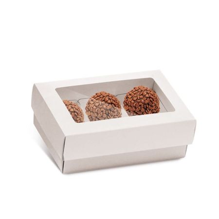 CAIXA PARA BOMBOM ZIPACK 06 DOCES 11,5X7,5X4 BRANCO