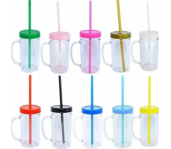 CANECA ACRILICO MIRANDINHA 230 ML C/ TAMPA E CANUDO