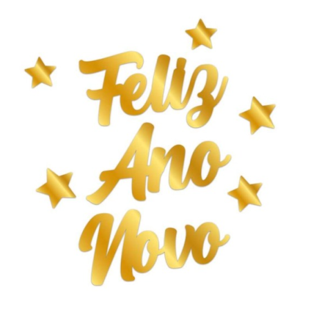 NATAL DECORACAO DE PORTA/PAREDE REGINA ANO NOVO 2026 OURO METALIZADO C/01 UN