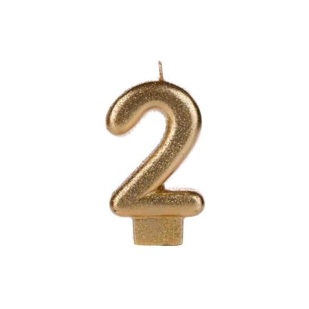 VELA SILVER PEQ GLITTER DOURADO N 2