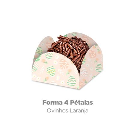 PASCOA FORMINHA ESPECIAL PLAC 7 OVINHOS LARANJA C/50 UN