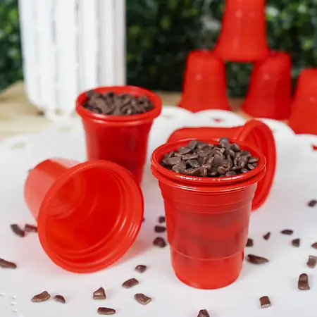 COPO DESCARTAVEL BELLO FESTAS 60 ML VERMELHO C/20 UN