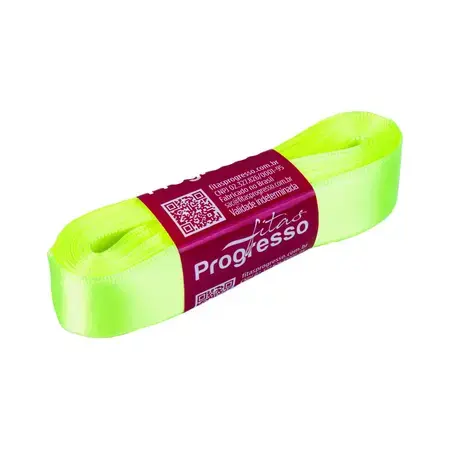 FITA PROGRESSO CETIM 22 MM X 10 MT COR 280 VERDE CITRICO