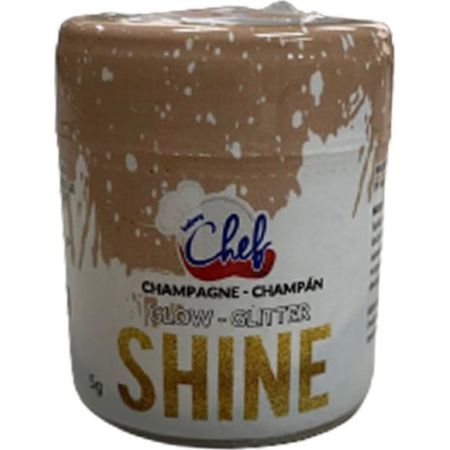 PO BRILHANTE P/ DECORACAO ICEBERG SHINE GLITTER CHAMPAGNE 5 GR