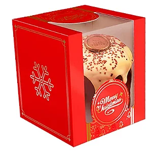 NATAL CAIXA PANETONE REGINA ORIGEM VERMELHA 25 C/ VISOR C/01 UN