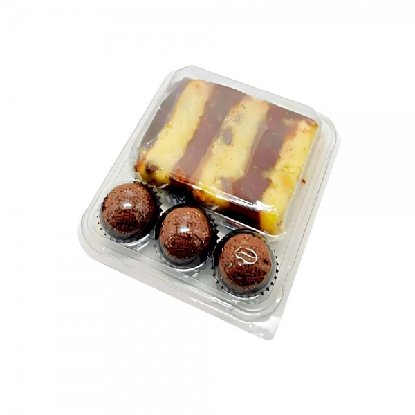 EMBALAGEM P/ BOLO E DOCES FLIP FIESTA BABY CRISTAL C/05 UN