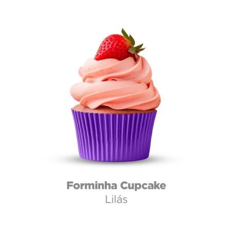 FORMINHA CUPCAKE PLAC MINI C/45 UN LILAS