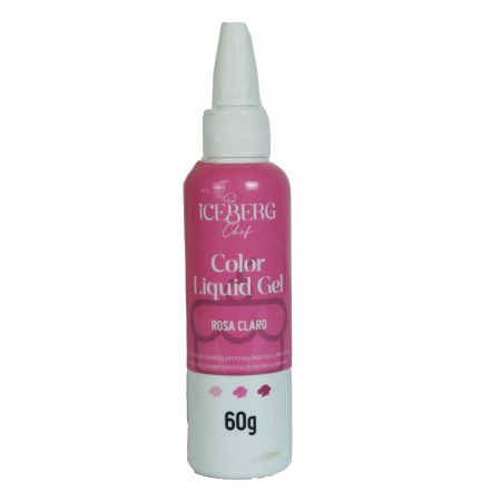 CORANTE LIQUID GEL ICEBERG 60 GR ROSA CLARO