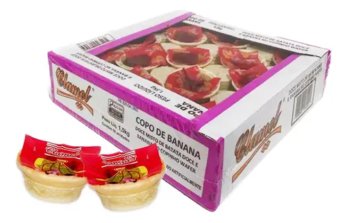 DOCE DE BANANA CLAMEL NO COPINHO C/ 50 UN 1,5 KG DISPLAY