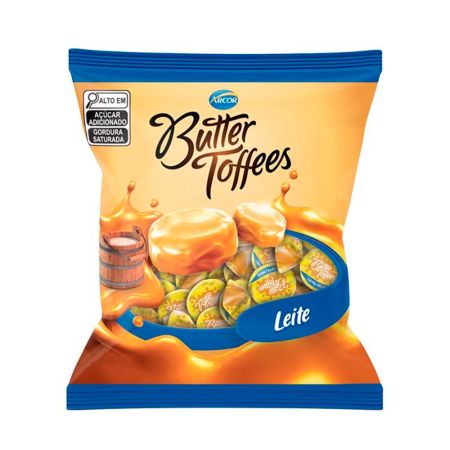 BALA ARCOR CARAMELO BUTTER TOFFE 500 GR LEITE