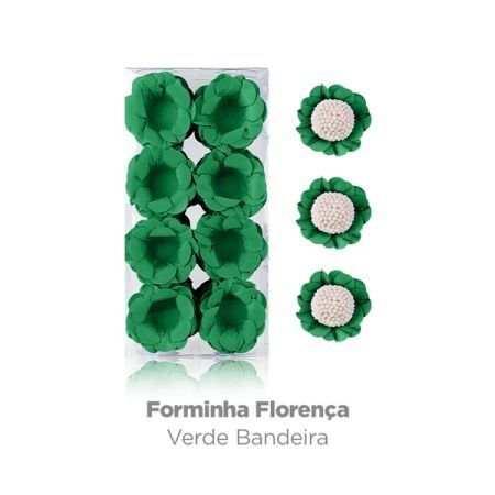 FORMINHA DEC PLAC FLORENCA VERDE BANDEIRA (VERDE ESCURO) C/40 UN