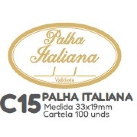 ETIQUETA P/ BOMBOM HIPER EMB. PALHA ITALIANA C15