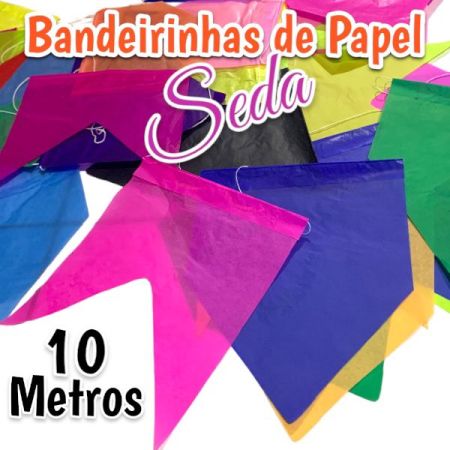 JUNINA BANDEIROLAS BELLA 10 MT SEDA
