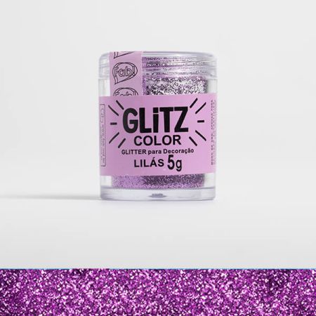 PO BRILHANTE P/ DECORACAO FAB GLITTER LILAS 5 GR
