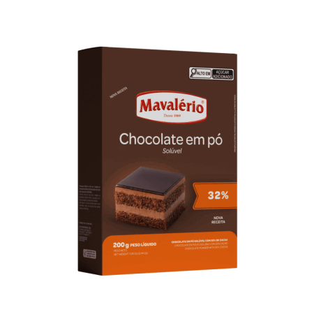 CHOCOLATE EM PO MAVALERIO 32% 200 GR