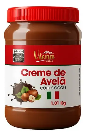 RECHEIO CREME AVELA VIENA CACAU 1,001 KG