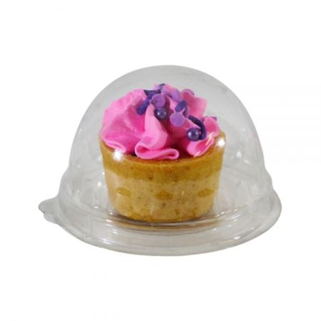 BASE PARA CUPCAKE FLIP CAKE BOX REDONDO CRISTAL C/10 UN