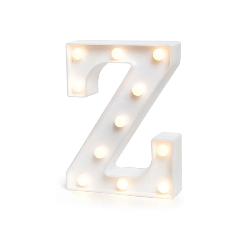 ENFEITE LUMINOSO CROMUS PLAST. LETRA Z BRANCO LED