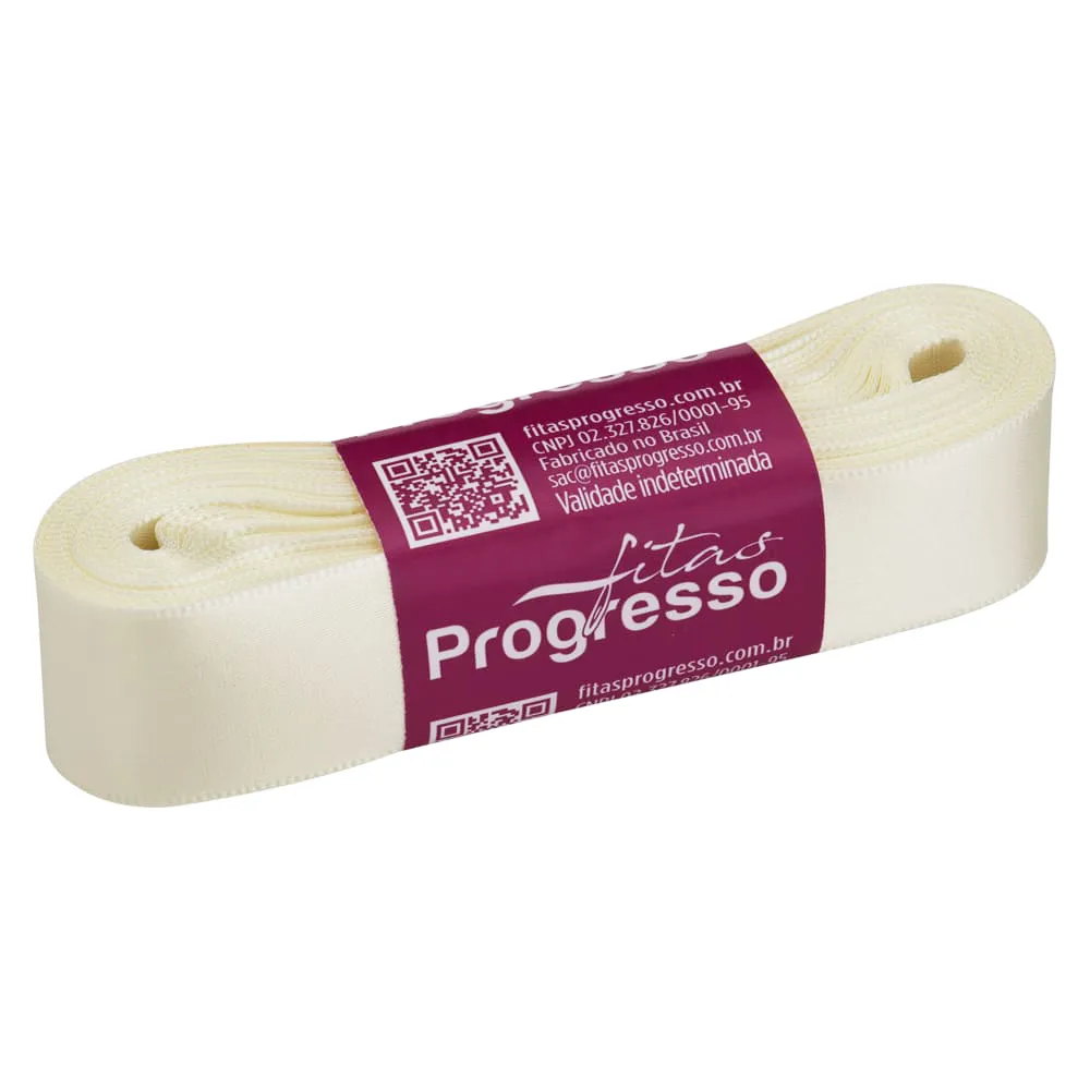 FITA PROGRESSO CETIM 22 MM X 10 MT COR 311 CHAMPAGNE