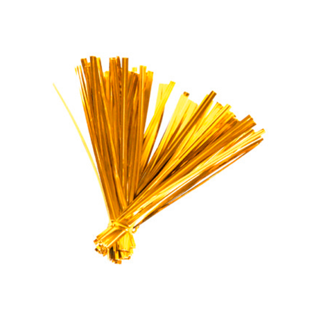 FECHO PRATICO SILVER 4MM X 11CM DOURADO C/100 UN