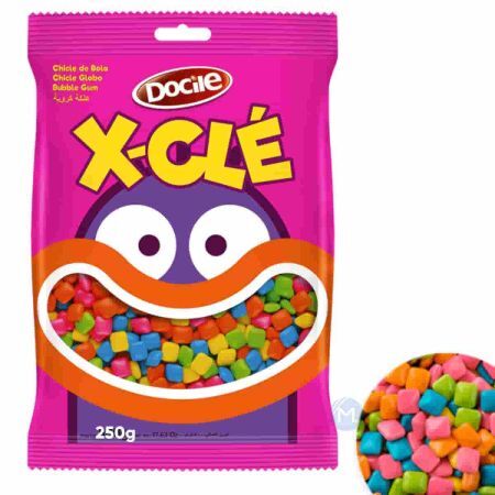 CHICLE DOCILE X-CLE TUTTI FRUTTI 250 GR