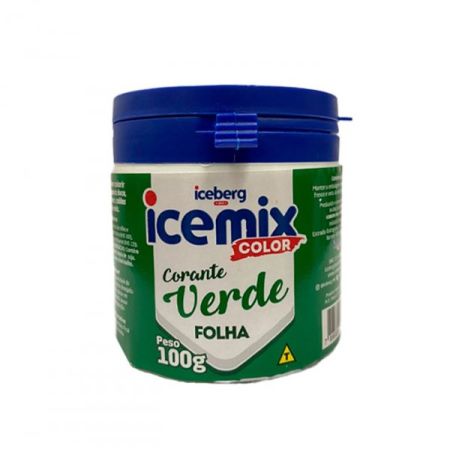 CORANTE EM PO ICEBERG ICEMIX 100 GR VERDE FOLHA